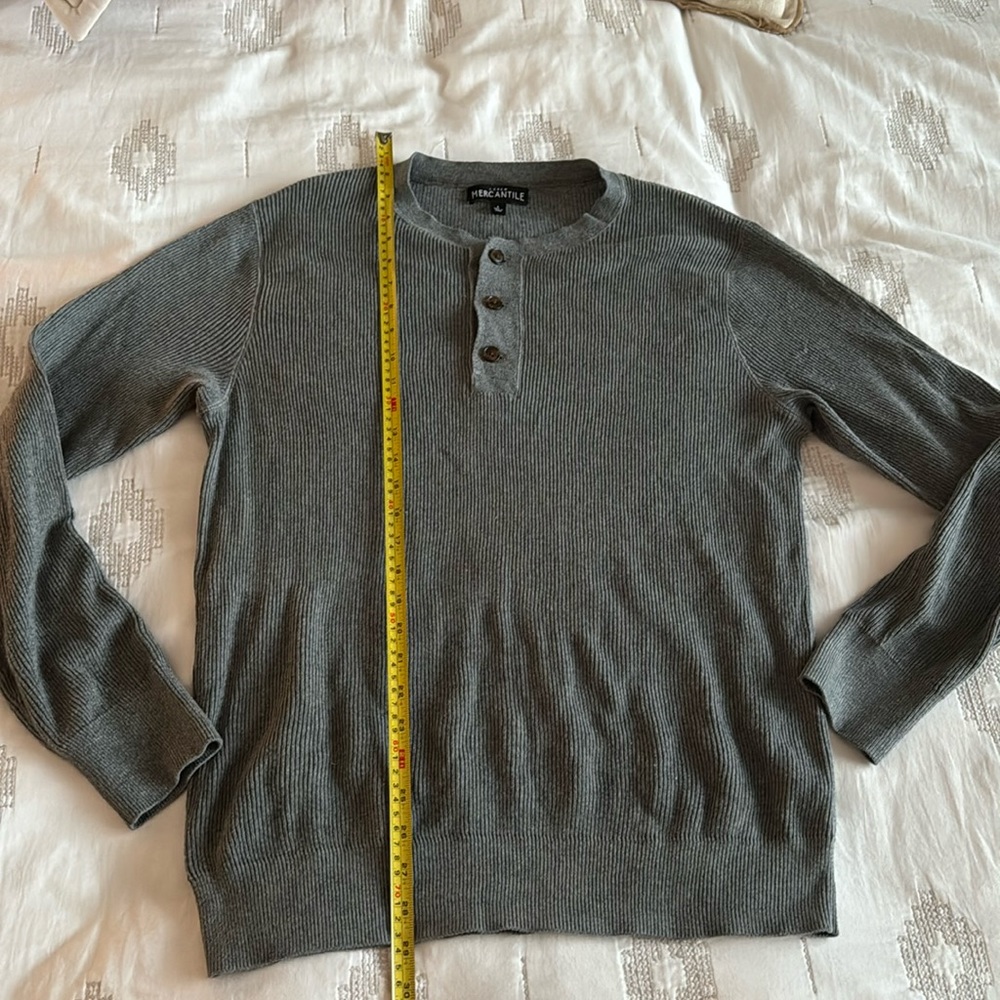 JCREW Sweater Henley - men’s size large